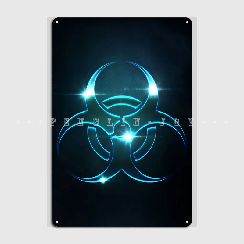 

Biohazard Metal Sign Pub Pub Garage Custom Plaques Tin Sign Poster
