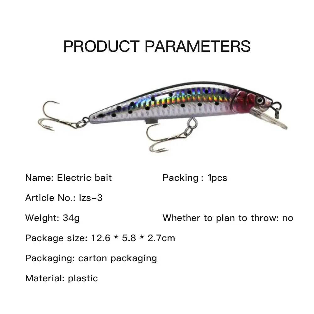 

Fishing Lures Electric Simulation Twitching Bionic Bait USB Rechargeable Artificial Bait Swimbait Fishing Tackles Crankbait