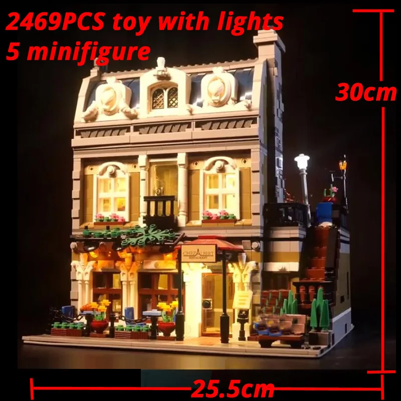 

Совместим с 10243 15010 строительных блоков, строительные блоки, кирпичи на день рождения, рождественские подарки, игрушки 2469 шт.