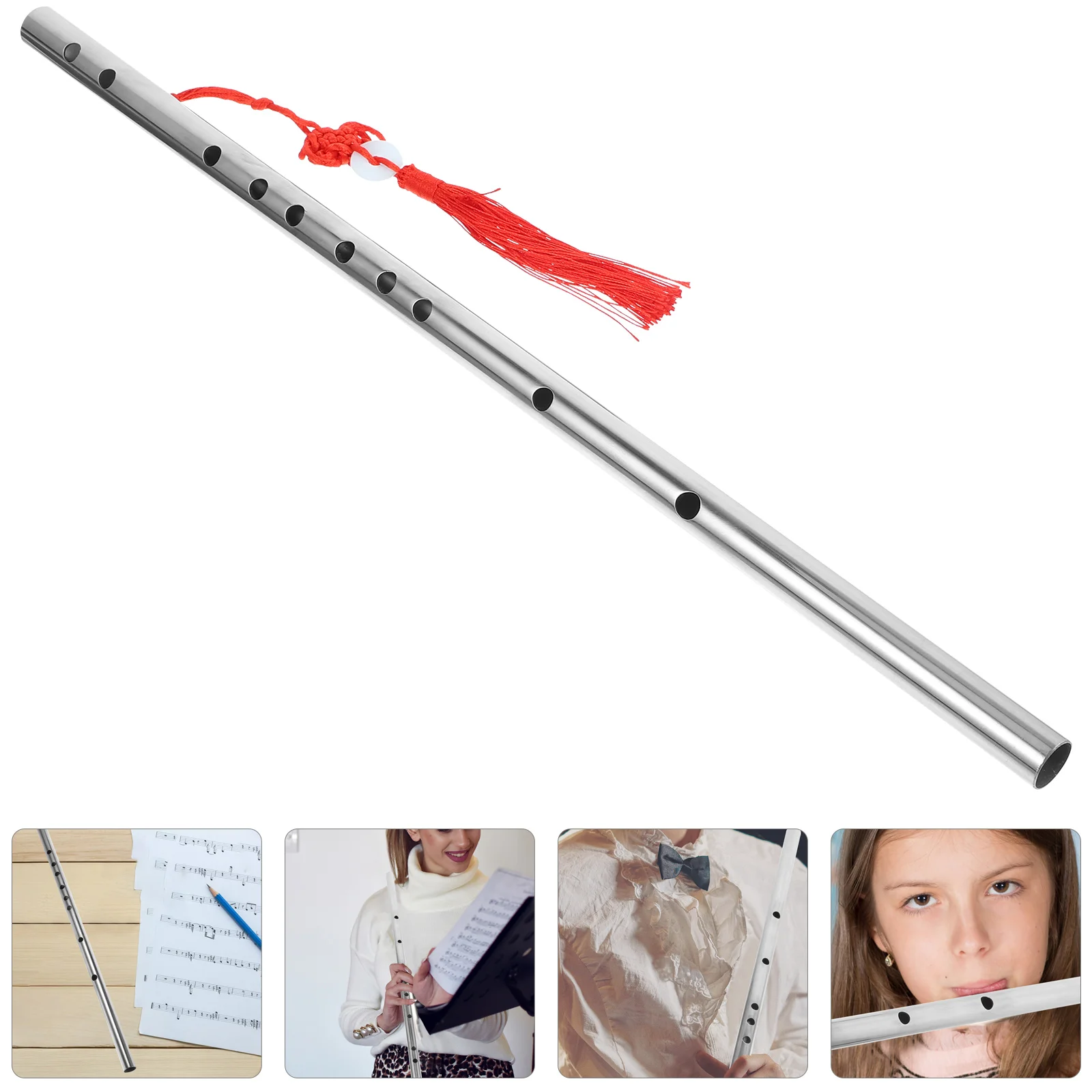 Флейта из нержавеющей стали Flauta Sweet Instrument Китайская бамбуковая музыка