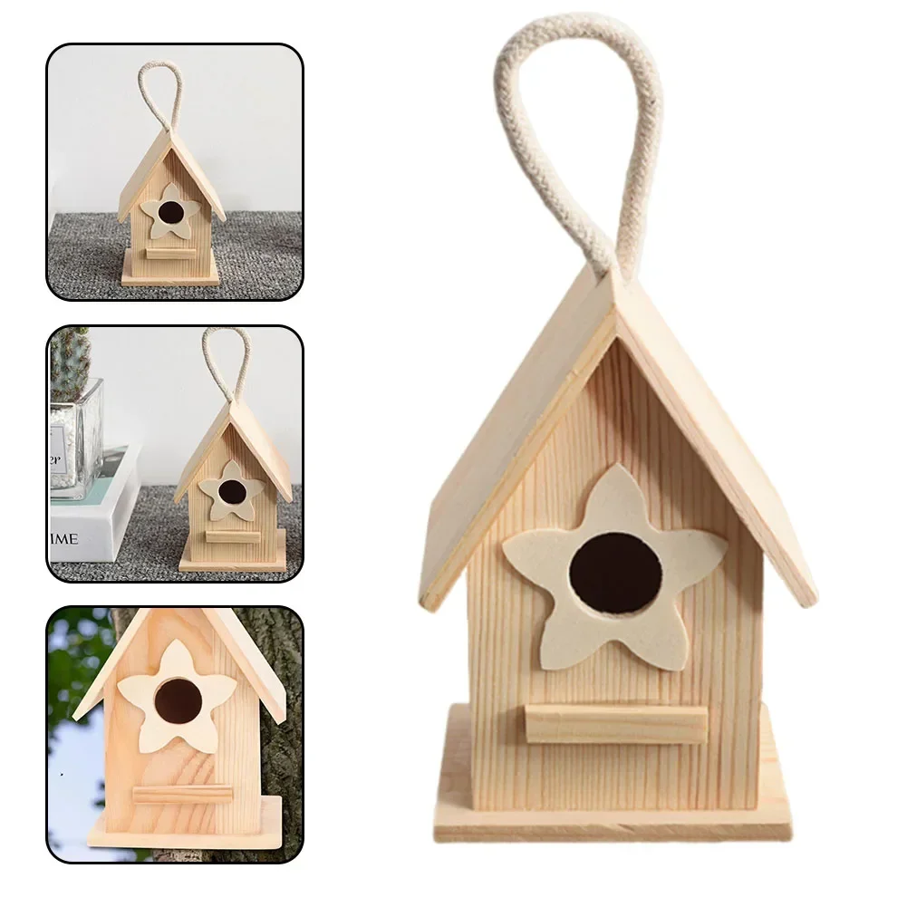 Деревянная коробка для гнезд на заднем дворе 8 5*7 5*12 см кормушки птиц простые в
