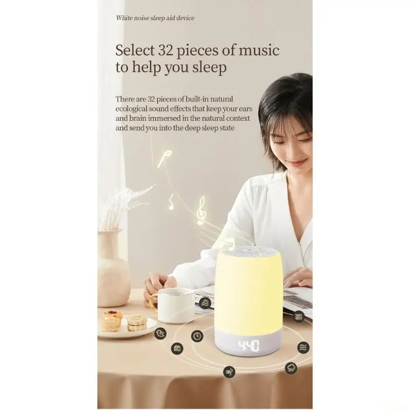 Фото B03F Переносные перезаряжаемые часы Whir Lecturer Bedlight с управлением приложениями для путешествий и домашнего использования №1