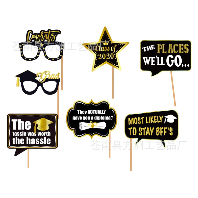 

21pc 2022 Grad Party Decor Happy Graduation We Did It Im Done Photo Props Graduation Season Theme Parti Decor Congrats GRAD