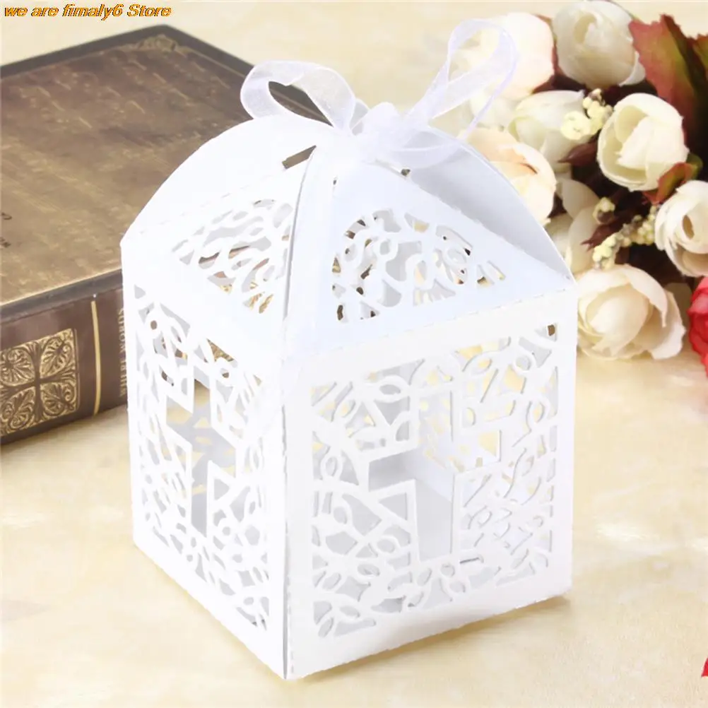 Es Angel Gift Box For Baby Shower Baptism Birthday First Communion Christening Party Favor Bag 5x5x8cm