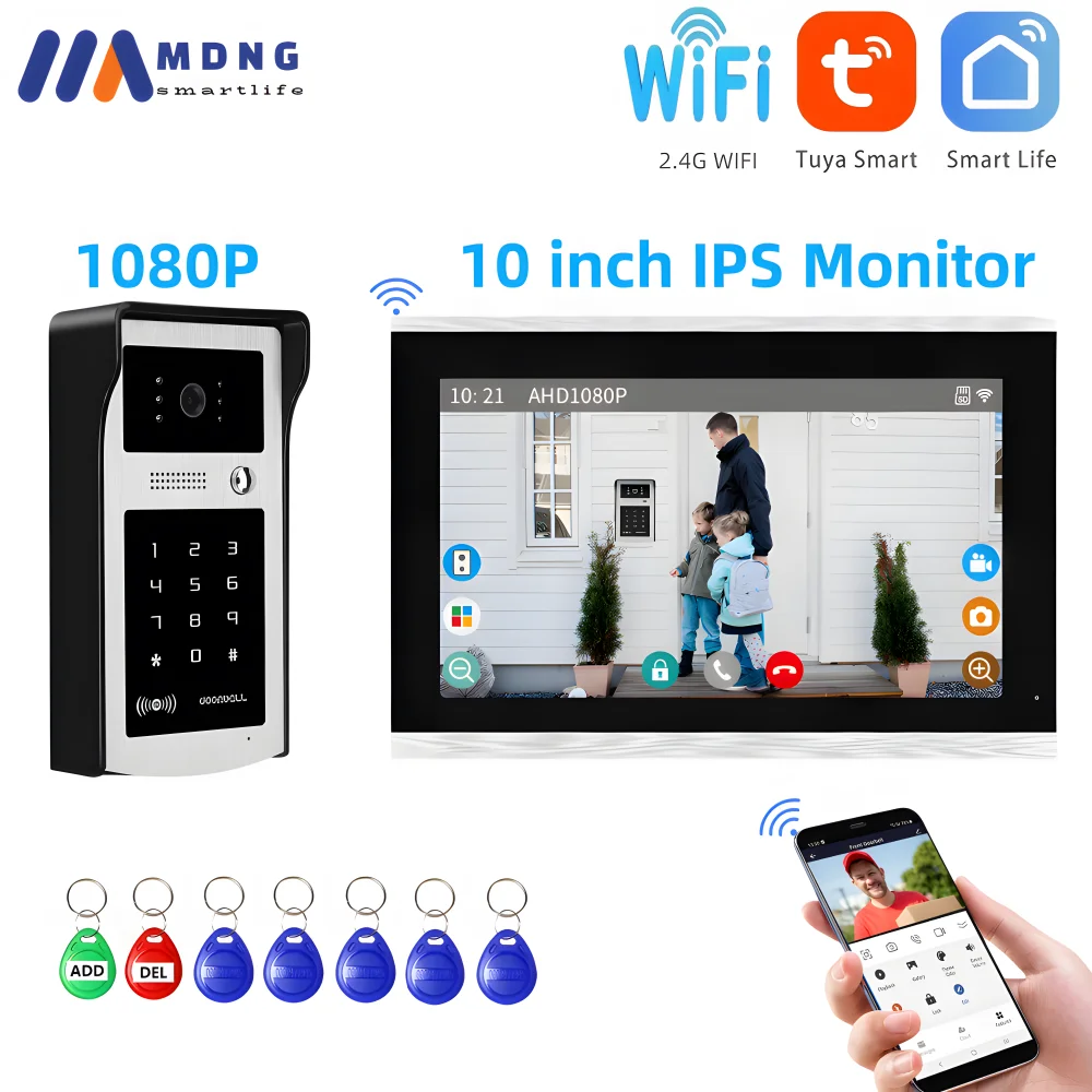 

Беспроводной видеодомофон MDNG 10 дюймов