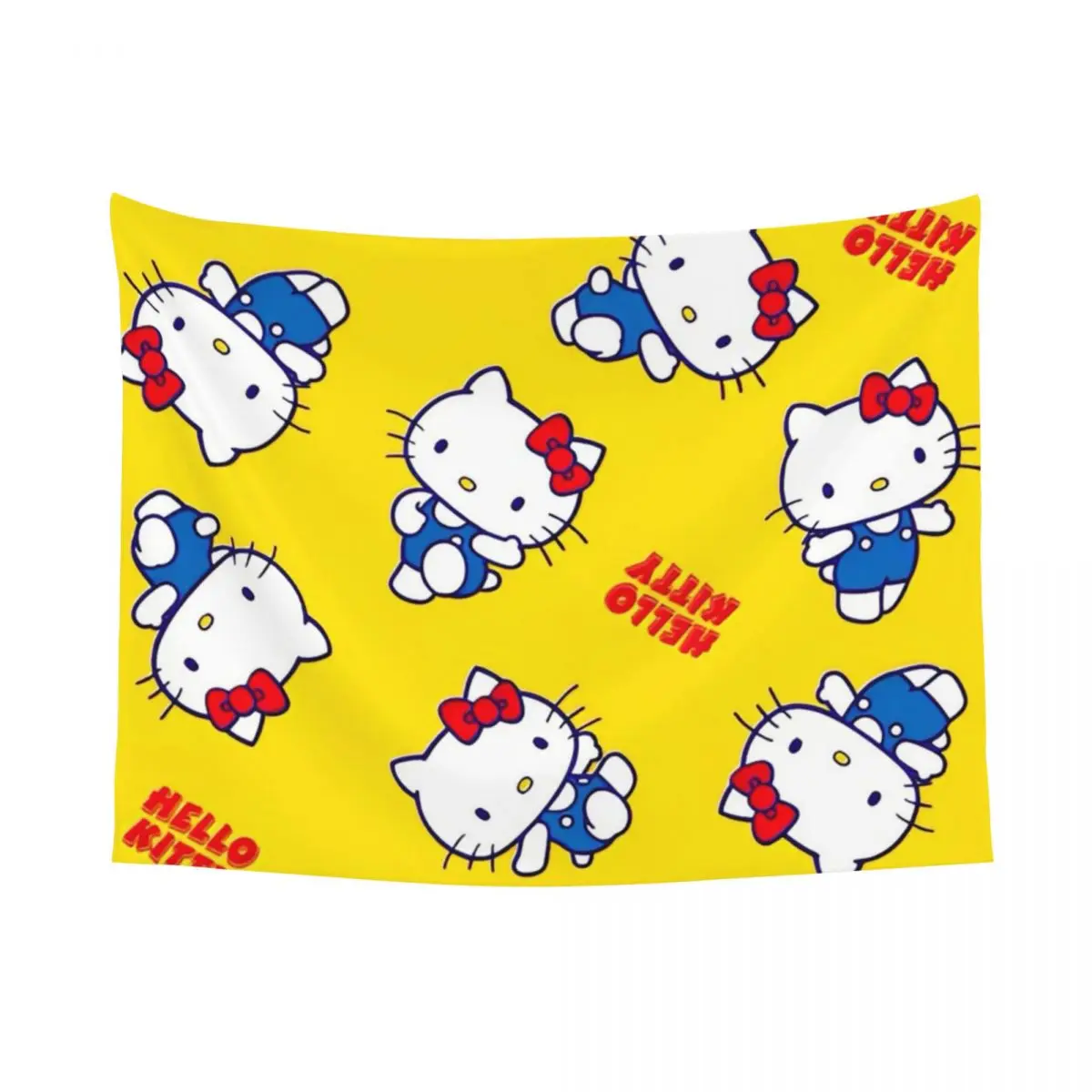 Официальный гобелен с тыквой Hello Kitty красочная ткань настенный декор для комнаты