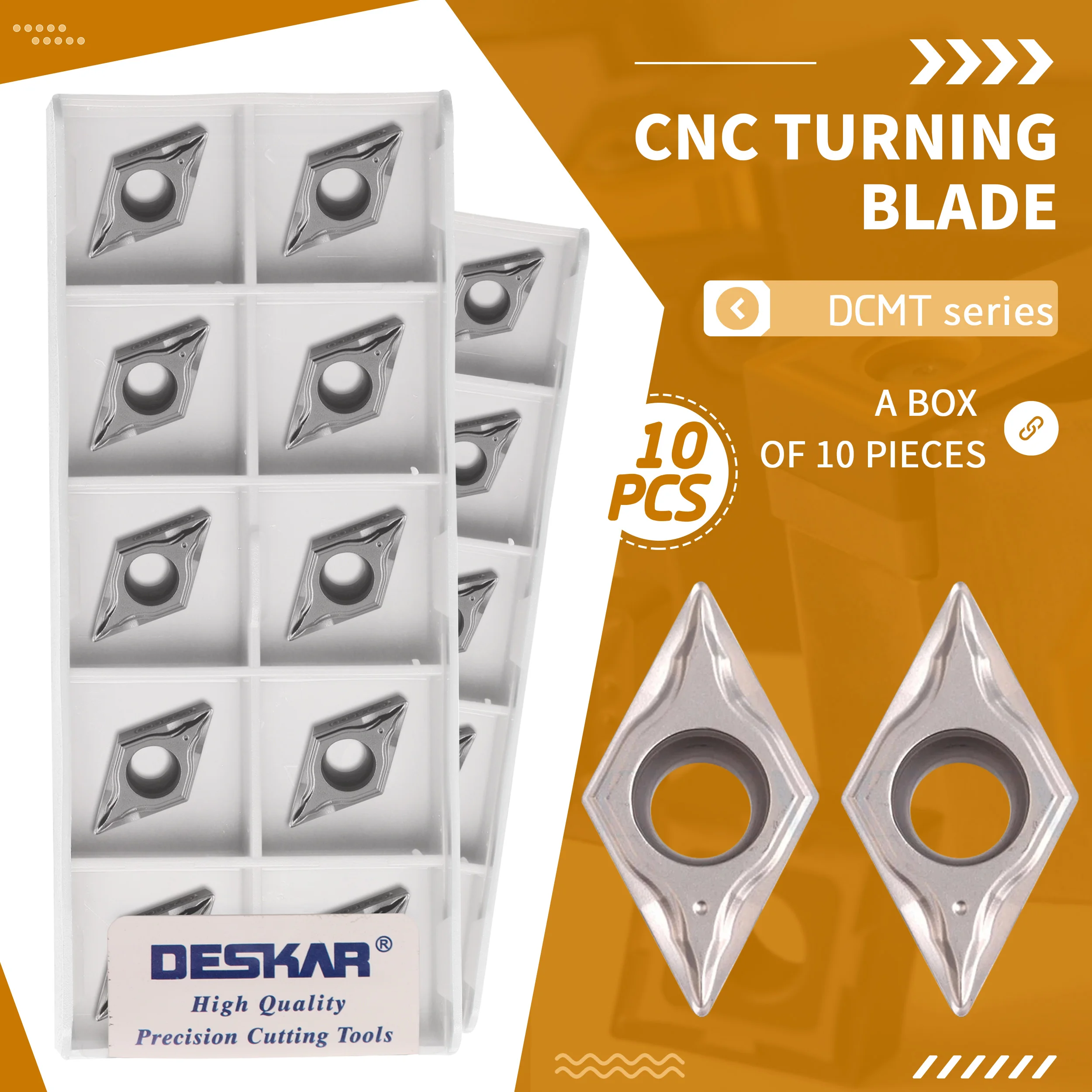 

DCMT11T304 FG LF90 100% original Cermet material Turning inserts CNC metal lathe tools Carbide insert Suitable for steel cutting