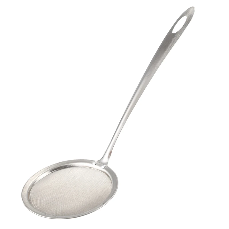 

Kitchen Stainless Steel Mesh Hanging Oil Filter Net Strainer Scoop