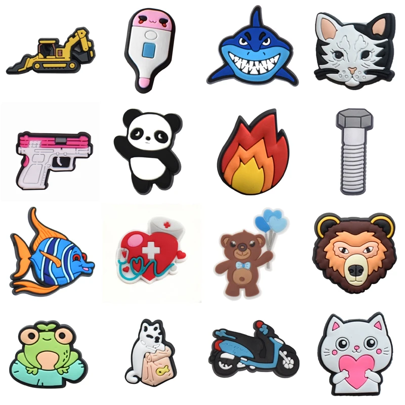 

Shoe Charms Decorations for Crocs Women Charm Packs Wholesale Bulk Shoes Accessories Kids Set Jeans Girl Gifts Boy Para Pins Men