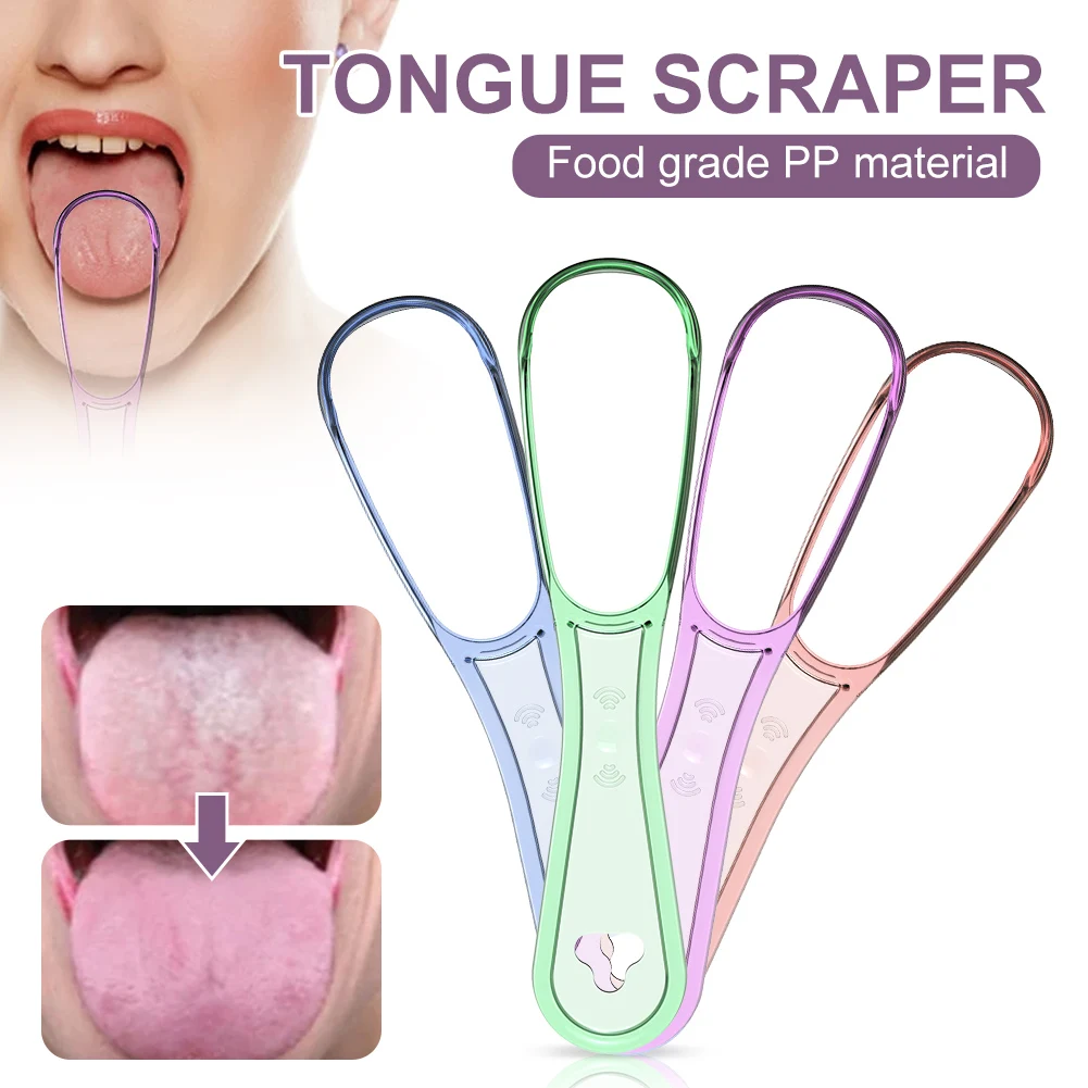 1PC Simple Useful Tongue Scraper Stainless Steel Oral Tongue