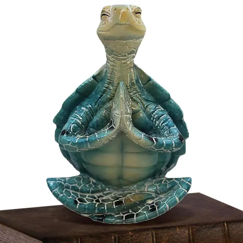 

Yoga Statue Figurine Peacefulness Meditating Sea Turtle Statue Decorations For Buddha Meditating Sea Turtle Miniature Figurine