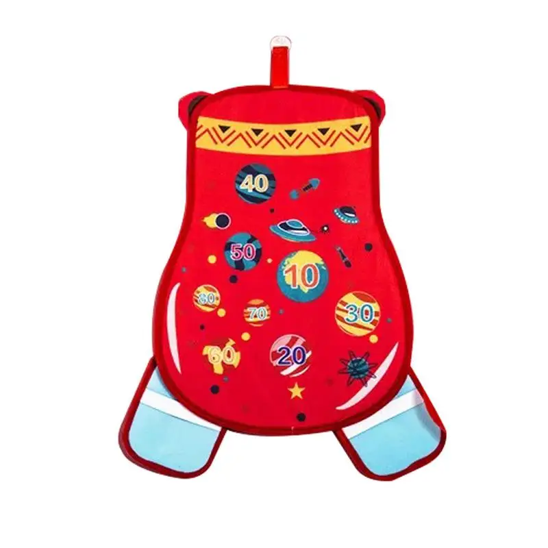 

Dart Board For Kids Outdoor Kids Dart Board Game For Sticky Ball Tossing And Catching Space & Clock Pattern Dartboard Dart Game