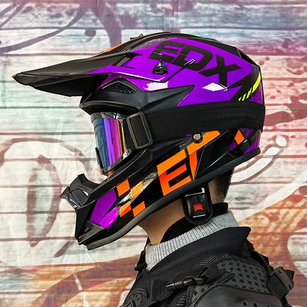 2022 New For man ATV SUV  Professiona Capacete Moto Motorbike Helm For Adults Motocross Helmets full  Face DOT approved