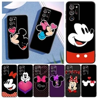 art black mickey mouse for samsung note 20 10 9 ultra lite plus a73 a70 a20 a10 a8 a03 f23 m52 m21 j7 j6 black phone case