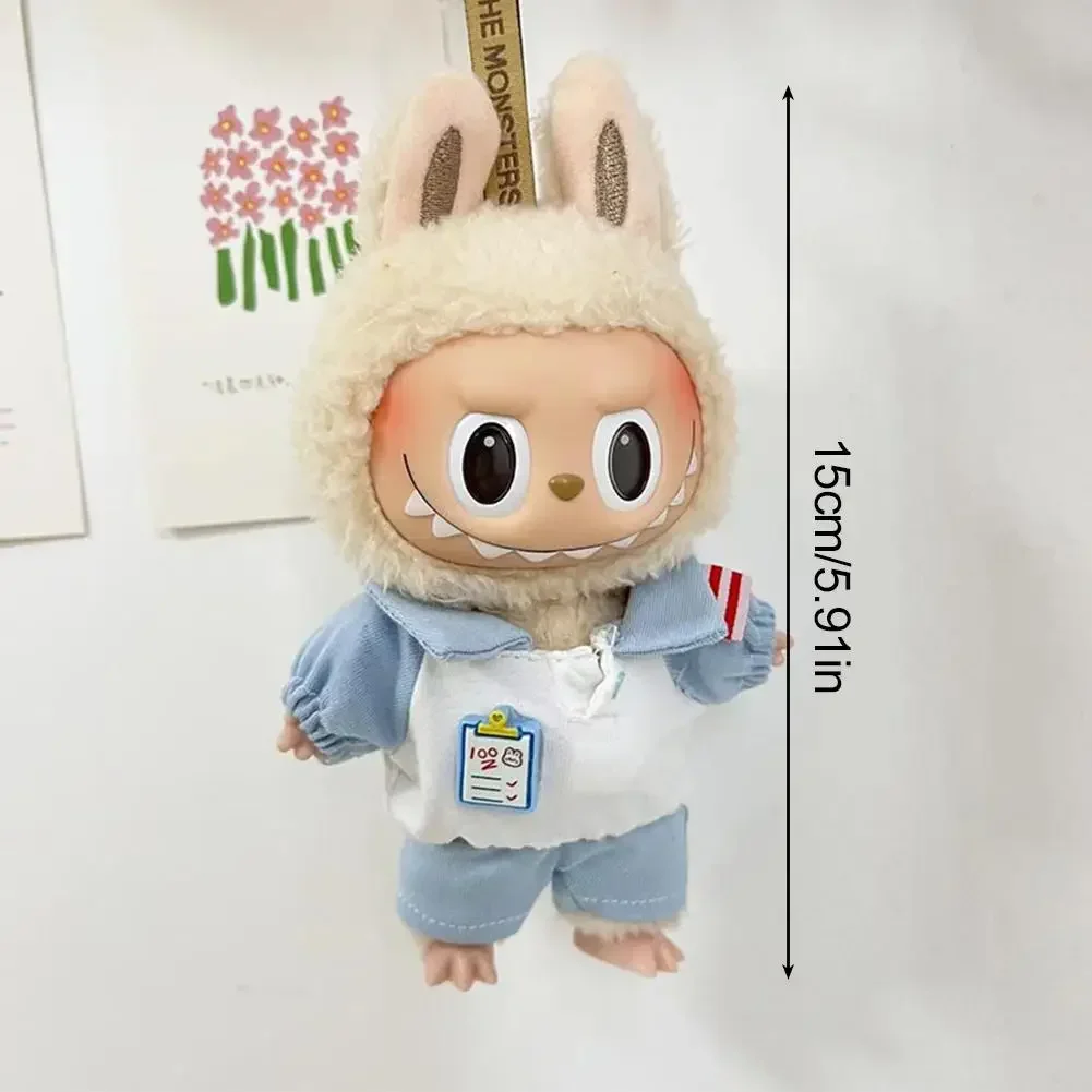Модная одежда толстовки Одежда для кукол с капюшоном аксессуары Labubu милое