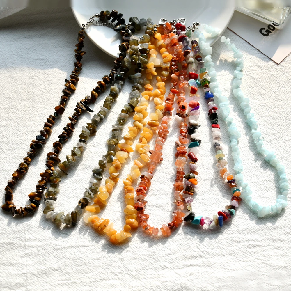 

Beads Fashion Jewelry Accessories Making DIY Irregular Stone Gravel For Women Necklace Bracelet Gift Handmade Abalorios Pulseras