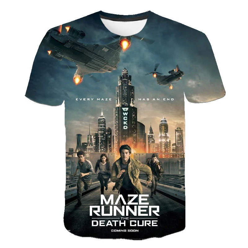 

3D Print T-shirt The Maze Runner Summer Short Sleeve Fashion Men Women Children Casual Short Sleeve Cool Tops Tee