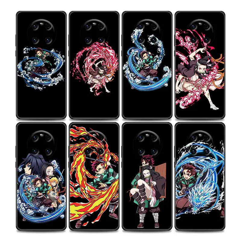 

Anime Demon Slayer Mobile Phone Shell for Huawei Y6 Y7 Y9 2019 Y6p Y8s Y9a Y7a Mate 10 20 40 Pro Lite RS Soft Silicone Case