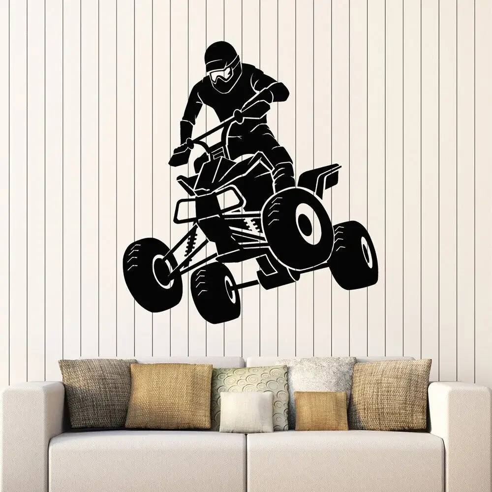 Виниловая наклейка на стену Y6235 для езды велосипеде и квадроцикле экстремального
