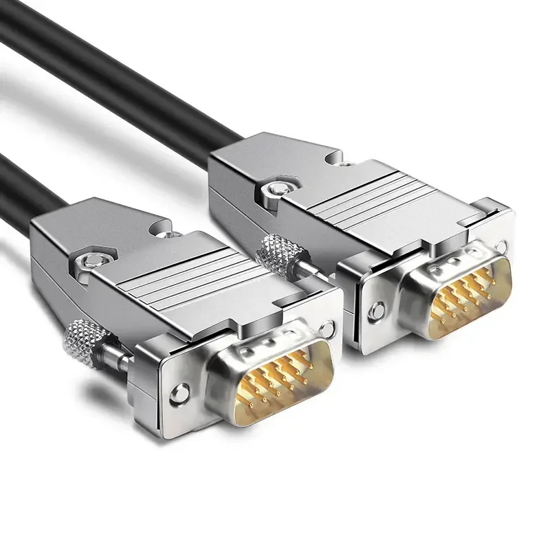 

Металлический удлинитель DB15, 3-рядный 15-контактный кабель для передачи данных между мужчинами и женщинами, 26AWG HDB15, соединительный провод для станков с ЧПУ, связь