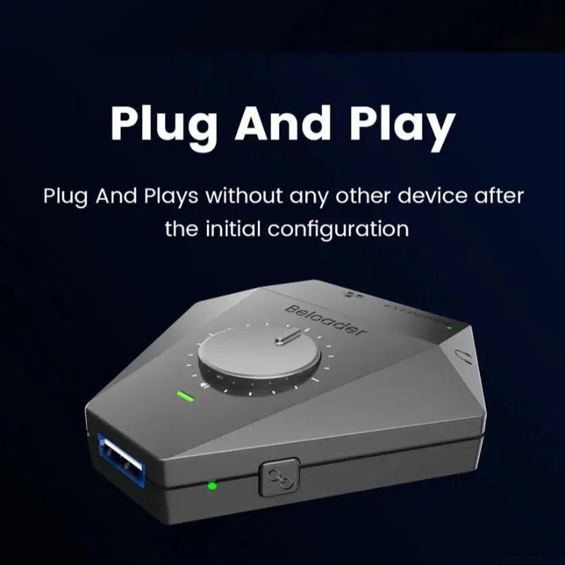 Фото Оригинальный игровой адаптер Beloader Pro для клавиатуры и мыши для PS5 с поддержкой Bluetooth 5.0, совместимый с XGUN, Xim, Reasnow, Titan, Cronus №3