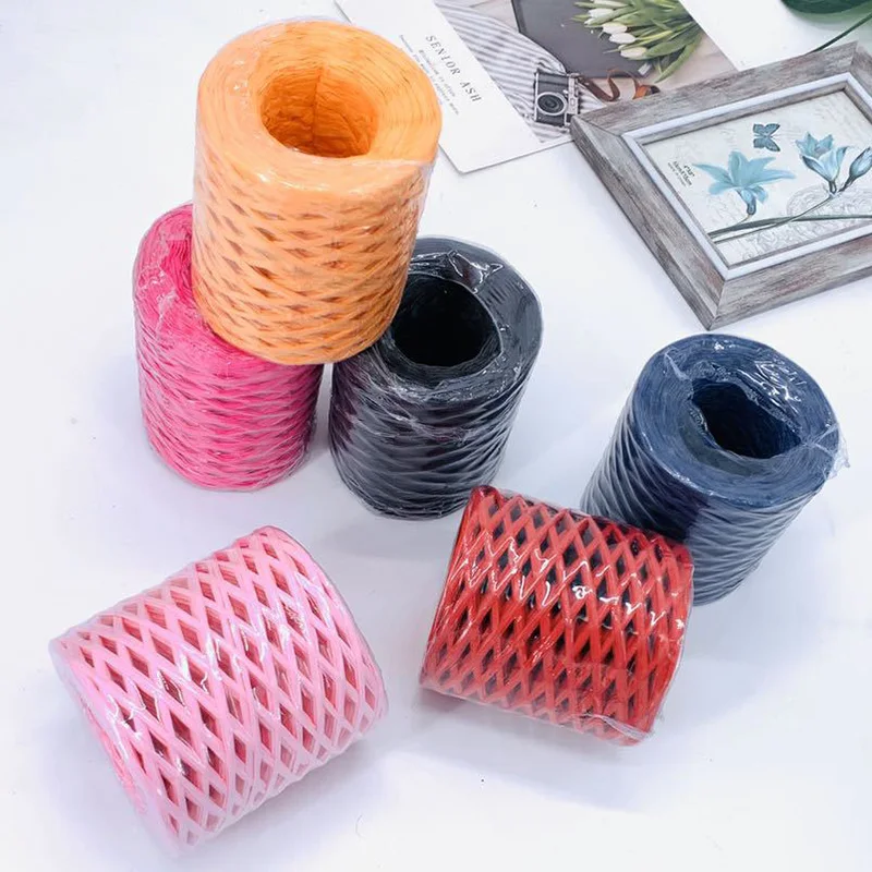 Фотобумажная веревка плюшевая 200 м лента ручной вязки сделай сам упаковка для