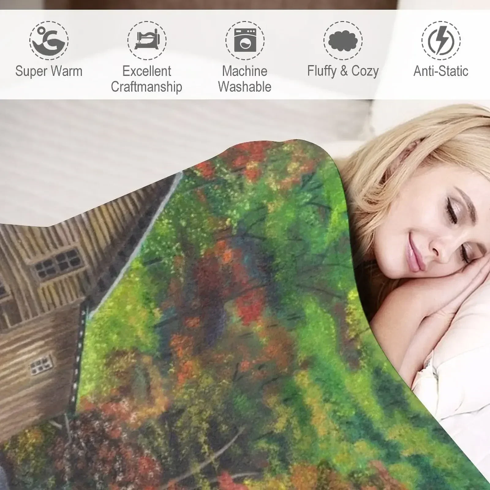 Новое одеяло Glade Creek Grist Mill мягкие плюшевые одеяла в клетку WV