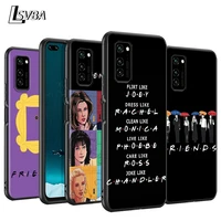 friends tv show silicone cover for huawei p50 p40 p30 p20 pro p10 p9 f8 lite e plus 2016 5g black tpu phone case