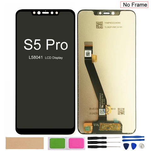 ЖК-дисплей и дигитайзер сенсорного экрана в сборе для Lenovo S5 Pro L58041, для Lenovo S5 Pro GT L58091