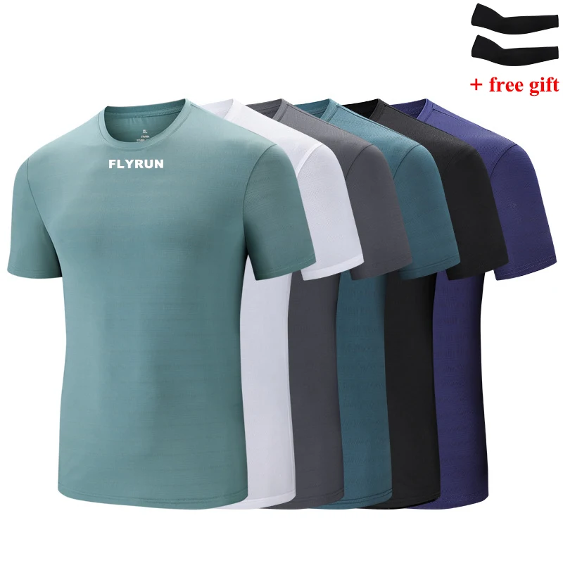 

One Piece Quick Dry Sports Running T-Shirts Men GYM Push Up Gym Running tops Workout Fitness Basketball jogging Top 2022 Summer