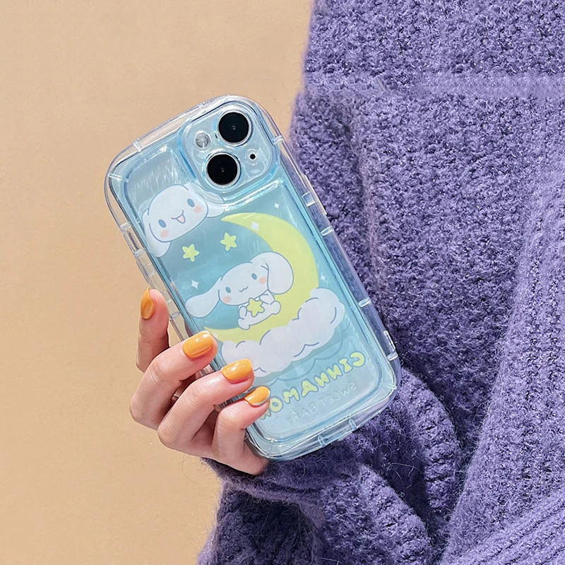 Симпатичный чехол Sanrio Hello kitty с героями мультфильмов Kuromi Melody для iPhone 15 12 13 Mini 14 Pro Max