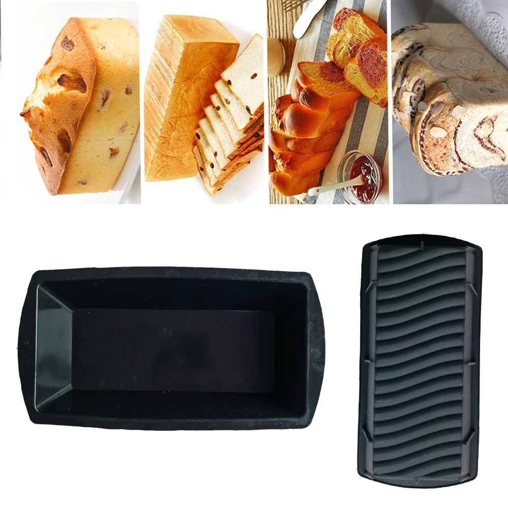 

New ctangular Silicone Bread Pan Mold Toast Bread Mold Cake Tray Long Square Cake Mould Bakeware Non-stick Baking Tools