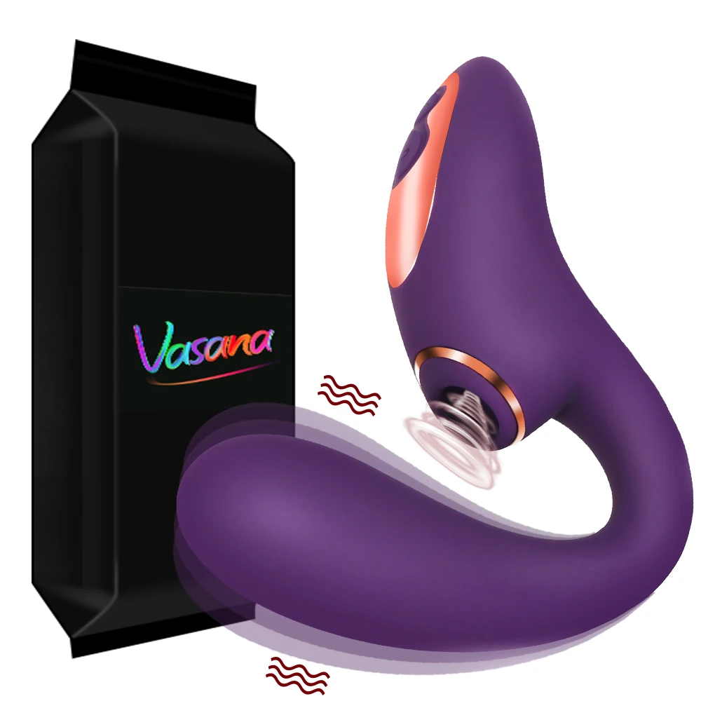 Ручной вибратор Vasana с присоской для клитора Стимулятор точки G фаллоимитатор