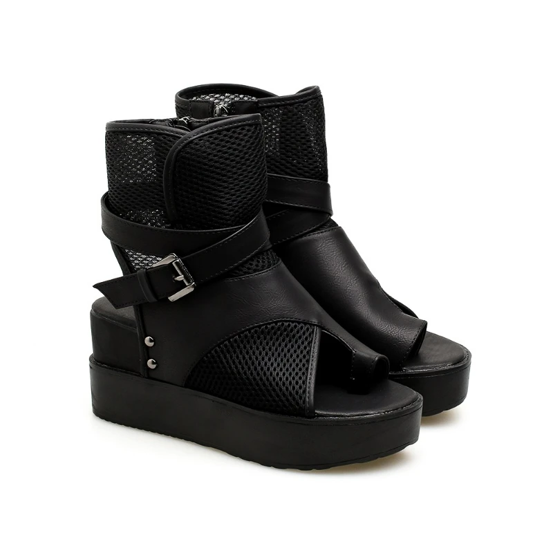 

Сандалии женские на платформе, толстая подошва, ремешок, высокий каблук, роскошные модные, лето 2022