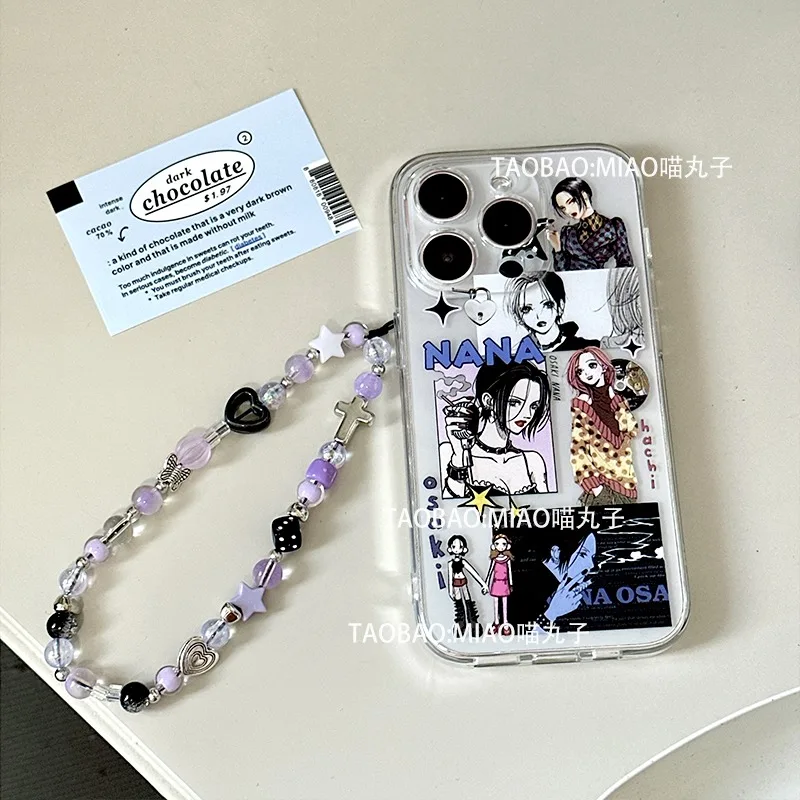 

Original Anime Nana Phone Cases for IPhone14 Pro Max 11 13 12 Pro Max XR XS 7 8 Plus Shockproof Cover Y2k Sweet Cool Accessories