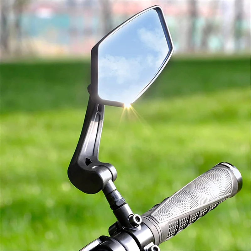 

Bicycle Rear View Mirror Bike Cycling Clear Wide Range Back Sight Rearview Reflector Adjustable Handlebar Left Right Mirror