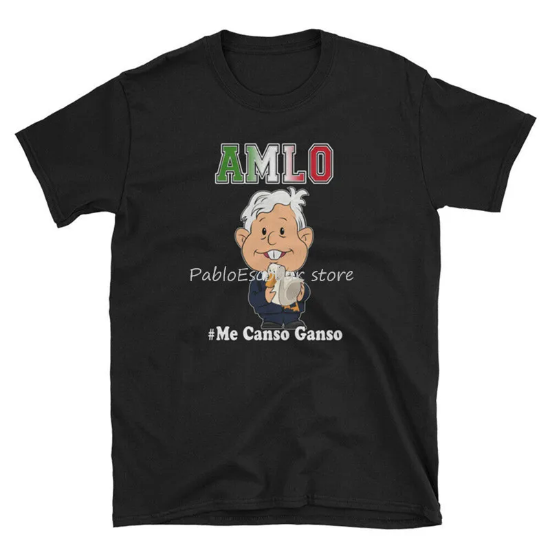 Amlo Me Canso Ganso La Reklamanza De Mexico Забавная черная футболка 4XL 5XL Топ Рождественские подарки