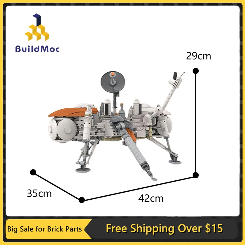 MOC 79685 Lander Viking Space Probe Buliding Block Kits Artificial Satellite Star Explorer Bricks Toy Christmas Gift for Kids