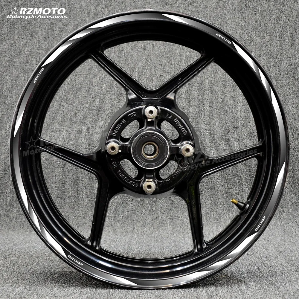 

17 дюймовая Передняя и задняя наклейка на ступицу колеса мотоцикла, Водонепроницаемые Светоотражающие наклейки на обод для HONDA HRC CB1000R CB1000