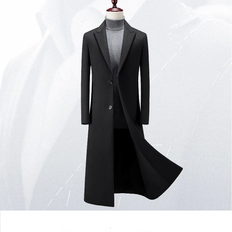 Осень-зима 2022 Мужская Новая деловая повседневная шерстяная куртка мужская