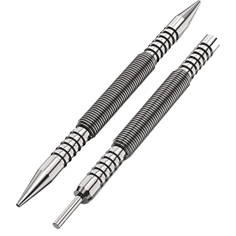 

Center Hole Punch Spring Loaded Marker Metal Woodworking Drill Bit Door Pin Removal