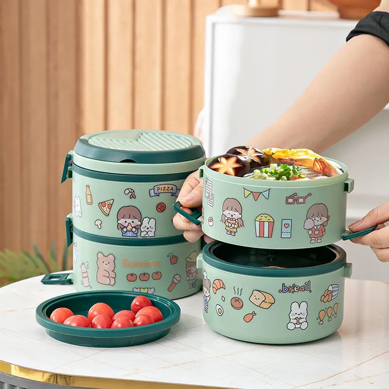 

Cute Picnic Bento Hermetic Lunch Box For Children Kids Complete Kit Packed Lunch Food Containers Kawaii Storage Containers