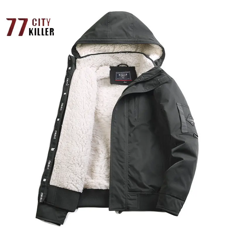 

Зимняя Теплая мужская парка из овечьей шерсти, кашемировая утепленная Рабочая куртка, мужское уличное пальто для лыжного спорта, скалолазания, ветрозащитное пальто, Chaquetas