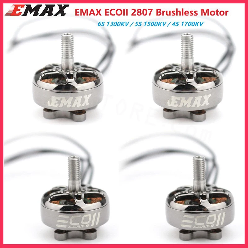 

EMAX ECOII Series ECO II 2807 6S 1300KV 5S 1500KV 4S 1700KV Brushless Motor for FPV Racing RC Drone Diy parts