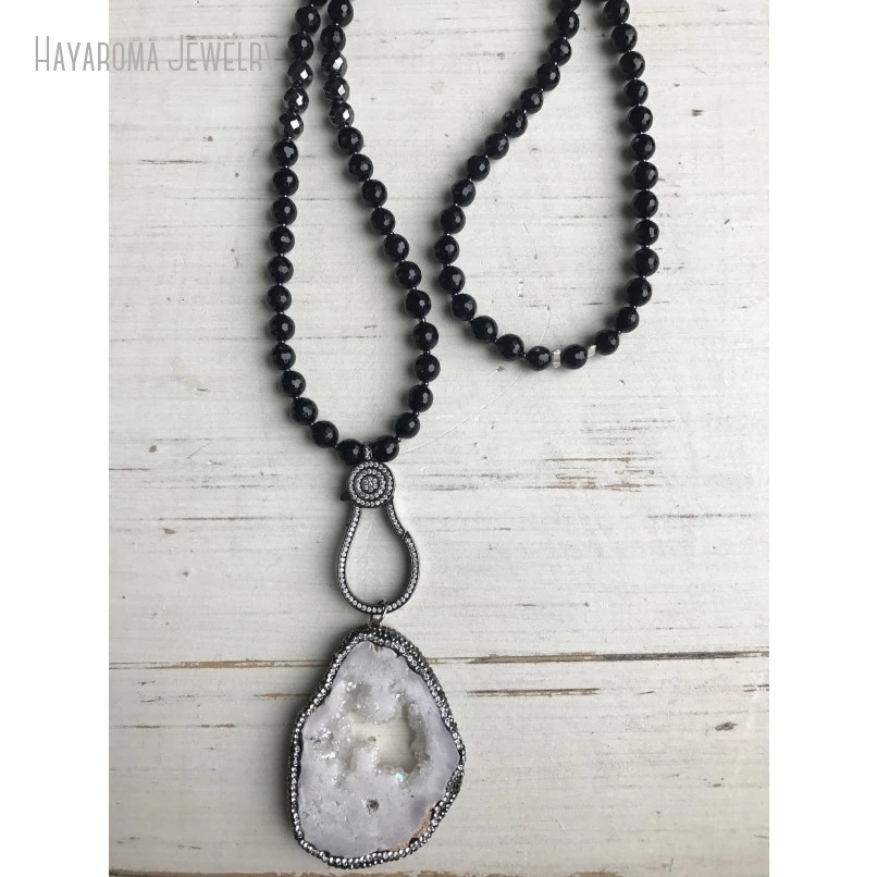 10 шт. большая застежка из бронзы с кристаллами и Pave подвеска белого камня друзы