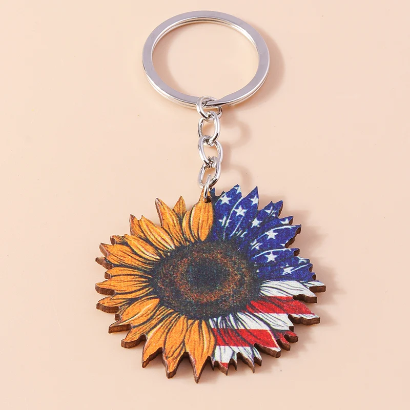 

Colorful Wood Bohemian Keychains Eye Keyrings Souvenir Gifts for Women Girls Handbag Pendants DIY Jewelry Accessorie