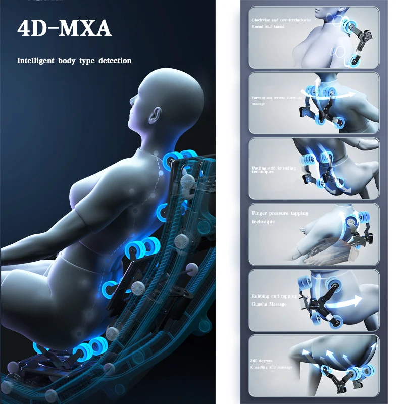 Massage Chair Relaxing Bluetooth Speaker Body Care Sofa 4d Zero Gravity Electric Price Leather Parts Luxury Heating Massag
