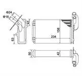 

359000300080 interior heater radiator for CLIO KANGOO MEGANE SCENIC (2 SIRA AL + PL)