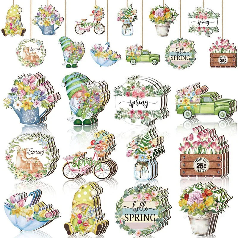 

36 шт., деревянные украшения