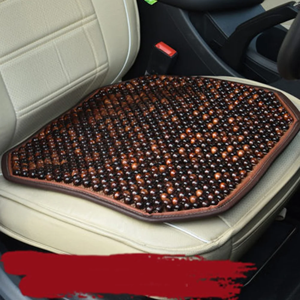 

Dropshipping Cover Para Asientos De Automotive Cushion Summer Wooden Bead Seat